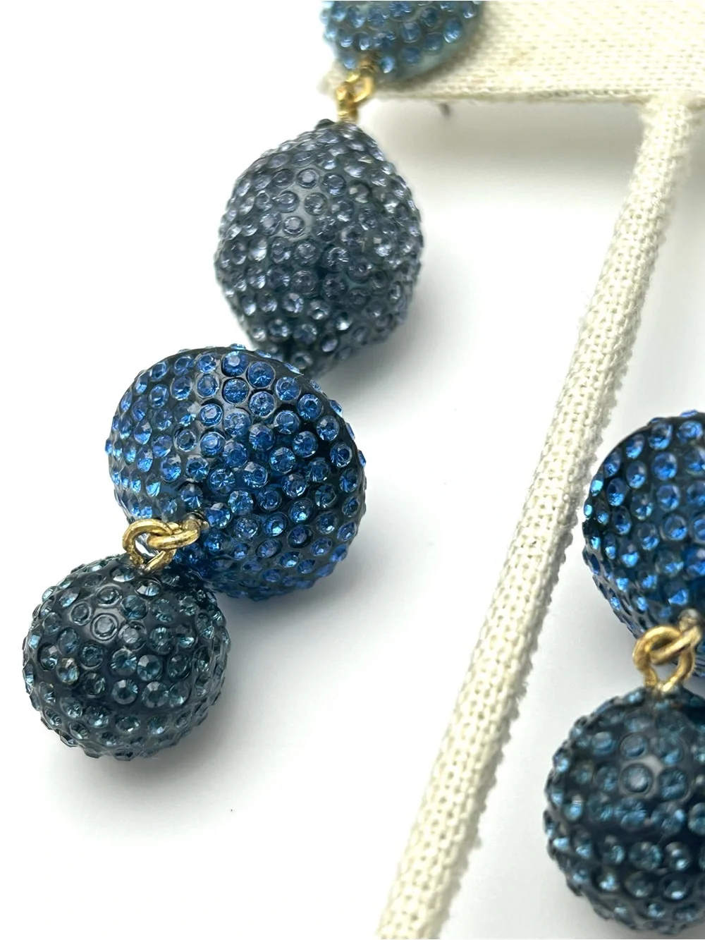 J. Crew Blue Jeweled Drop Earrings
